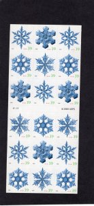 4116b Snowflakes, MNH pane/18