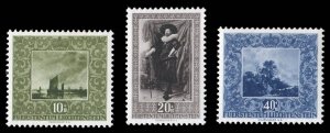 Liechtenstein #B19-21 Cat$30, 1951 Semi-Postals, set of three, never hinged