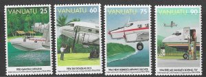 VANUATU SG679/82 1994 CIVIL AVIATION MNH