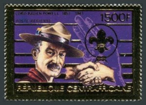 CAR Michel 1082A,1083 Bl.314B,MNH. Baden-Powell,1984.