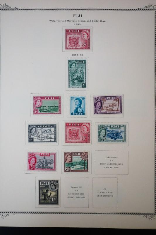 Fiji 1800's to 1960's Stamp Collection