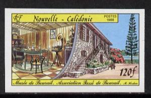 New Caledonia 1988 Bourail Museum 120f imperf from limite...