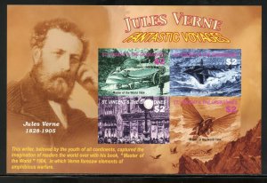 CLEARANCE SALE JULES VERNE ST. VINCENT SCOTT #3471/75 IMPERF SHEET SET MINT NH