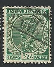 India Scott #138 1/2a King George V (1934) used