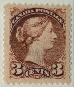 Canada #37b MINT VF LH Small Queen Issue indian red C$2500.00 +++