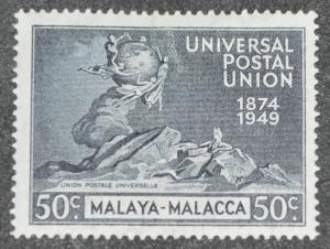 DYNAMITE Stamps: Malaya Malacca Scott #21  MINT hr