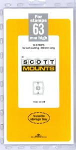 Scott Mounts Clear 63mm STRIP 240mm ,(Pgk. 10)(00939C)