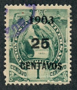 Guatemala #124 used single