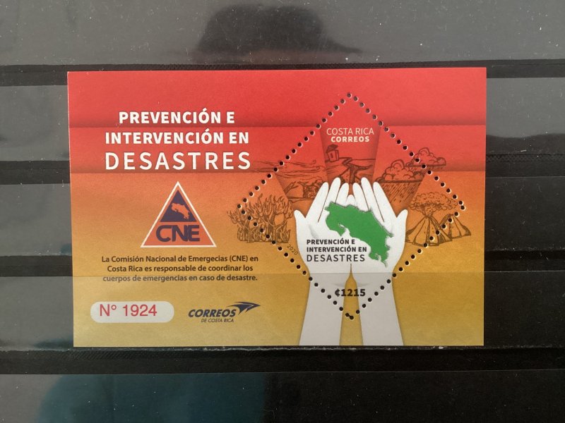 Costa Rica - Postfris/MNH - Sheet Emergencies 2020