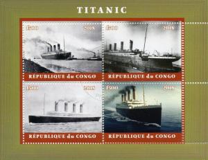 Titanic Stamps 2018 CTO Ships Boats Nautical 4v M/S I 
