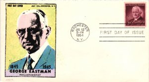 #1062 George Eastman – Hand Colored Unknown Cachet