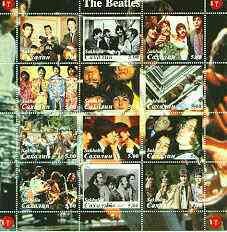 SAKHALIN - 2000 - The Beatles - Perf 12v Sheet - Mint Never Hinged-Private Issue