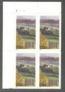 #3773 Ohio Plate Block Mint NH