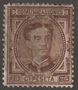 Spain, stamp, Scott#225, used, hinged, 25,