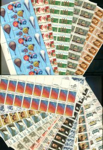 Plate # Mr. Zip Blocks of 20 Full Margin / 20 Different 20¢ Blocks 400 Stamps