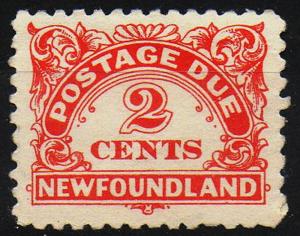Newfoundland #J2 MNG  CV $7.00