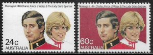 Australia #804-5 MNH Set - Royal Wedding
