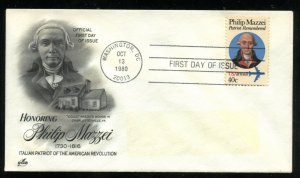 US C98 40c Air Mail Mazzei UA ArtCraft cachet FDC