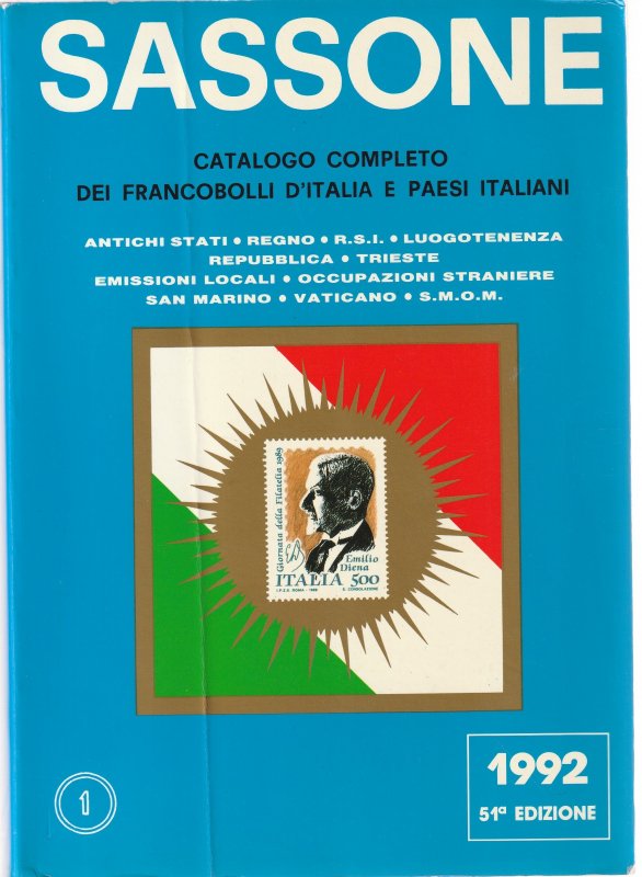 Sassone 1992   Italy and Italian Areas including Vatican