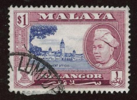MALAYA Selangor Scott 110 used stamp