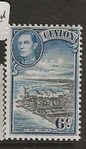 CEYLON  SG388   KGVI  6C    MNH       P0511A H