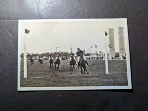 1936 Germany Berlin Olympics PPC Postcard Cover England v Mexico Polo Teams