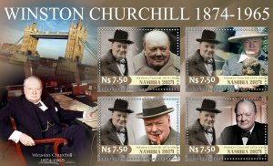 Stamps. Winston Churchill 2024 year 1+1 sheet perforated NEW