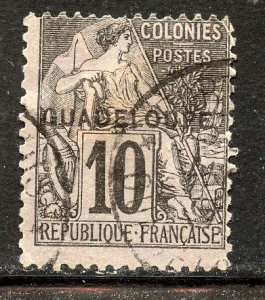 Guadeloupe # 18, Used.