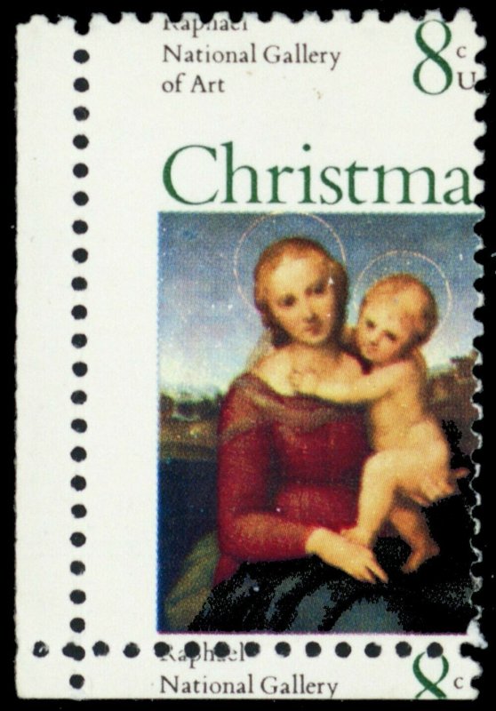 1507, Mint NH Misperfed Error 8¢ Christmas - Stuart Katz