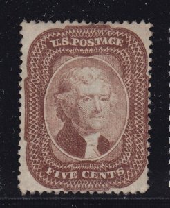 29 F-VF unused ( mint regummed ) with nice color cv $ 1750 ! see pic !