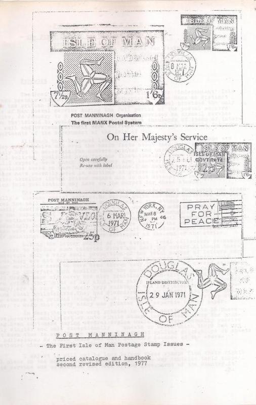 Port Manninagh Stamp Issues - Reprint