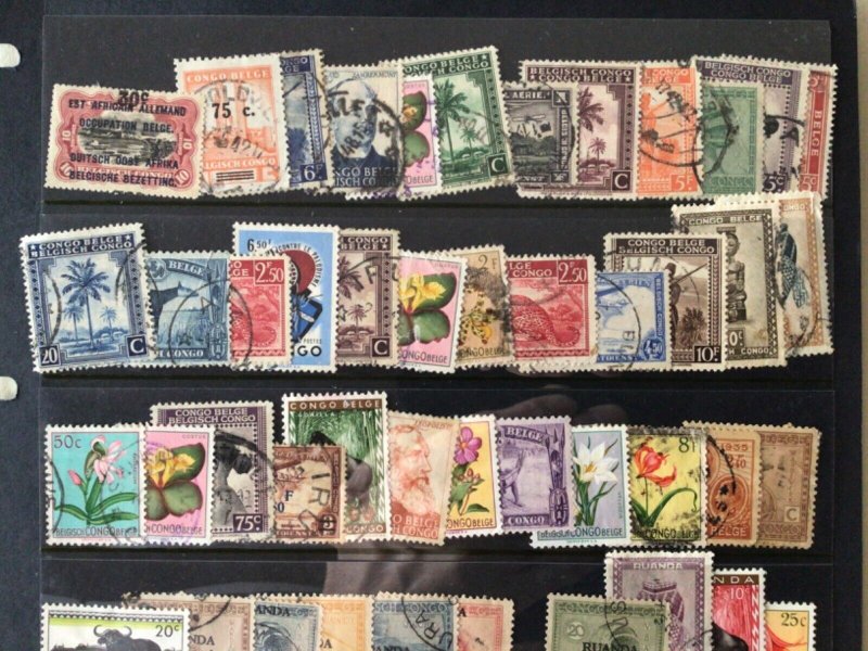 Belgian Congo & Ruanda Urundi mounted mint & used stamps A10249