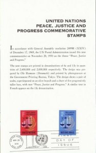 1413 UN 25th ANNIVERSARY - Ceremony Program FDC