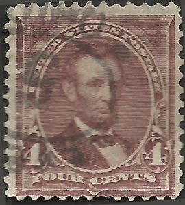 # 280a Lilac Brown Used FAULT Abraham Lincoln