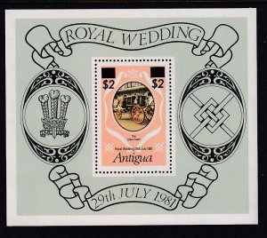 Antigua 805 Royal Wedding Souvenir Sheet MNH VF