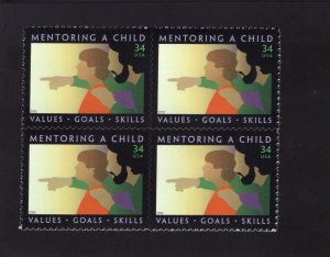 3556 Mentoring a Child, MNH blk/4