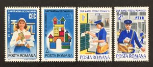 Romania 1982 #3090-3, Savings Week & Stamp Day, MNH.