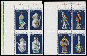 DDR 1979,Scott#2052a + 2056a MNH,  Meissen Porcelain