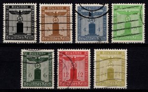 Germany 1938 Official Stamps, with Wmk., Part Set [Used]