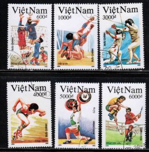 Viet Nam #2340-234? ~ Short Set 6 of 7 ~ Sports, Games ~ CTO, NH  (1992)