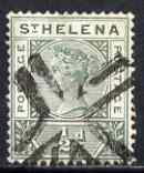 St Helena 1890-97 QV Key Plate 1/2d fine used with select...