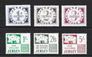 JERSEY POSTAGE DUE SET   1