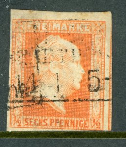 Germany 1859 Prussia 6pf Orange  Scott # 10 VFU T811 ⭐⭐⭐⭐⭐⭐