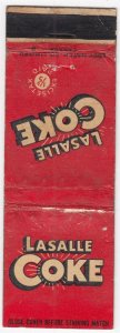 Canada Revenue 1/5¢ Excise Tax Matchbook LASALLE COKE