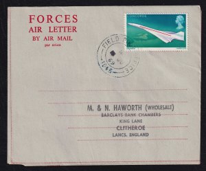 Great Britain - Anguilla 1969 FPO 1046 Forces Air Letter 'Date Deleted&#...