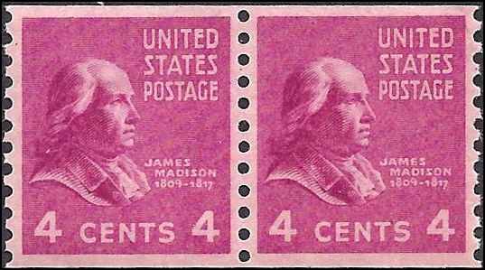 843 Mint,OG,LH... Pair... SCV $16.50... VF/XF