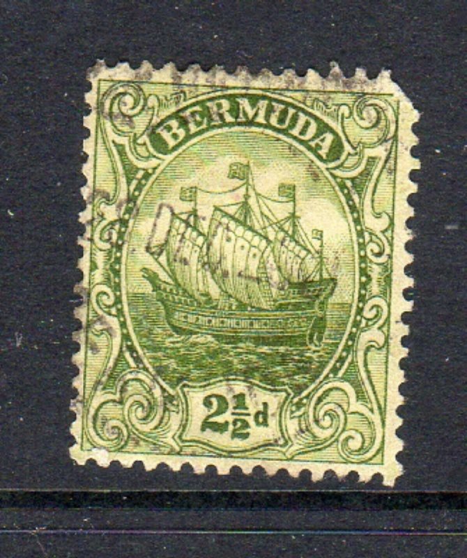 BERMUDA #86  1923  2 1/2p CARAVEL    F-VF USED  a