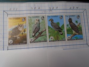 Gambia  #  381-84  MNH  MNH   Birds