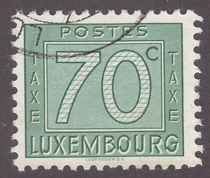 Luxembourg J28 Numeral Issue 1946