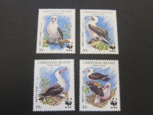 Christmas Island 1990 Sc 270-73 bird set MNH